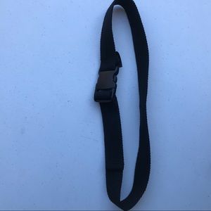Black buckle belt